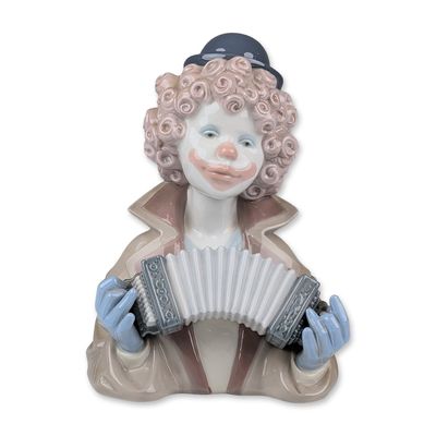 Sale Photo Thumbnail #47: Lladro Porcelain Fine Melody Clown Bust, 1005585
