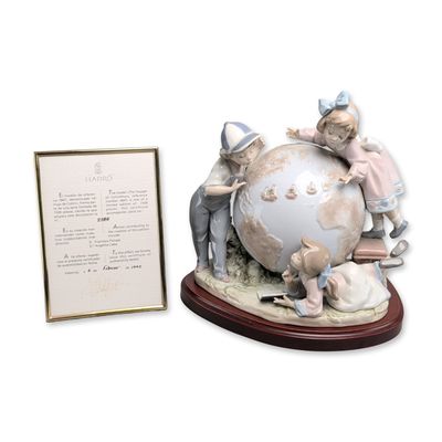 Sale Photo Thumbnail #19: 3pc Lladro Limited Edition Porcelain Figurine, The Voyage of Columbus 01005847 with COA & Base