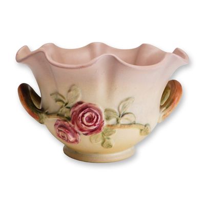 Sale Photo Thumbnail #127: Weller Pottery Two-Handled Jardiniere, Melrose