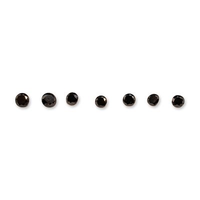 Sale Photo Thumbnail #163: 7pc Round Brilliant Cut Black Diamonds