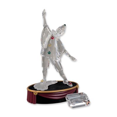 Sale Photo Thumbnail #236: 3pc Swarovski SCS 1999 Annual Edition Figurine, Pierrot, Title Plaque & Base