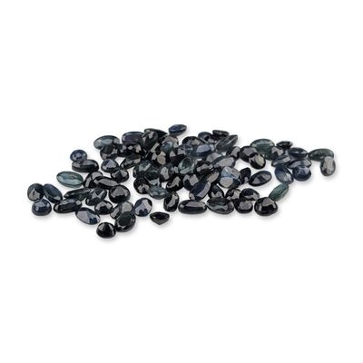 Sale Photo Thumbnail #329: Group of Loose Faceted Sapphires and Topaz
