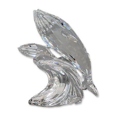 Sale Photo Thumbnail #252: Swarovski Crystal SCS 1992 Annual Edition Figurine, The Whales