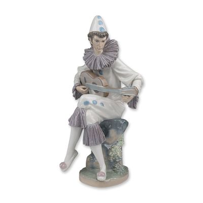 Sale Photo Thumbnail #183: Lladro Spanish Glazed Porcelain Serious Clown Figurine 4923