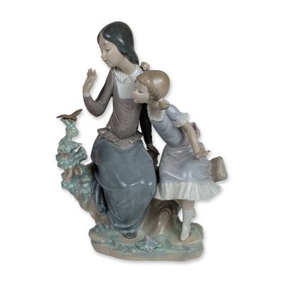 Sale Photo Thumbnail #374: Lladro Sisters Glazed Porcelain Sculpture 4930