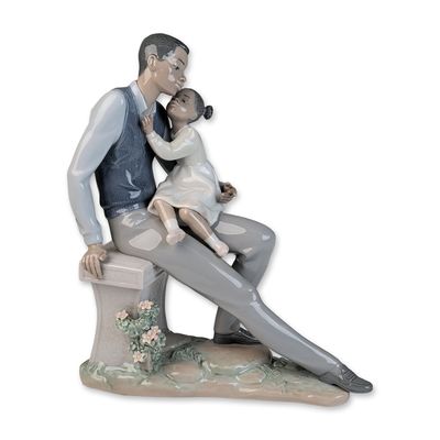 Sale Photo Thumbnail #211: Lladro Porcelain Figurine, Daddy's Little Sweetheart 01006202