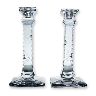 Sale Photo Thumbnail #309: Pair of Westmoreland Crystal Candleholders, Princess