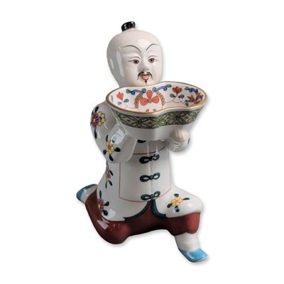 Sale Photo Thumbnail #146: Herend Hungary Porcelain Chinese Mandarin Salt Cellar