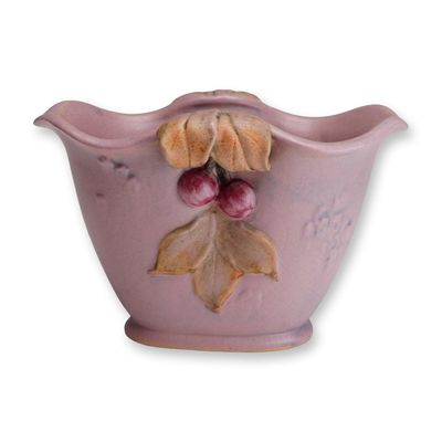 Sale Photo Thumbnail #292: Weller Mauve Matte Glaze Planter, Melrose