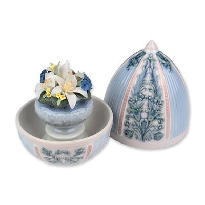 Sale Photo Thumbnail #59: Lladro Porcelain Lidded Box, Spring Egg 01006292