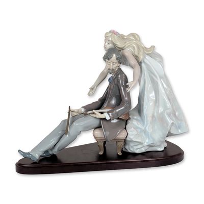 Sale Photo Thumbnail #364: Lladro Inspiring Muse Glazed Porcelain Sculpture 5850