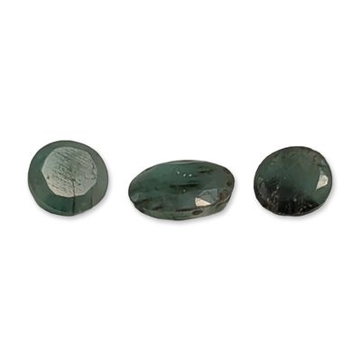 Sale Photo Thumbnail #169: 3pc Loose Faceted Green Gemstones