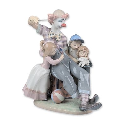 Sale Photo Thumbnail #174: Lladro Porcelain The Magic of Laughter Figurine 5771