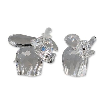 Sale Photo Thumbnail #80: 2pc Swarovski Crystal Elephant Figurines including Disney Dumbo