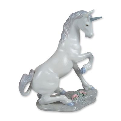 Sale Photo Thumbnail #381: Lladro Privilege Magical Unicorn Porcelain Figurine 7697