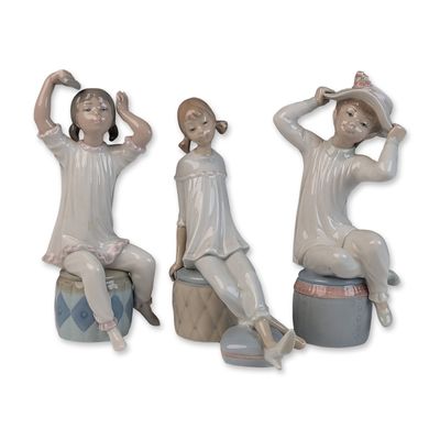 Sale Photo Thumbnail #218: Three Lladro Porcelain Girl Figurines - 01001084, 01001147, & 01001148