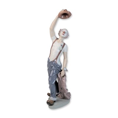 Sale Photo Thumbnail #56: Lladro Porcelain Figurine, Hats Off To Fun 01005765