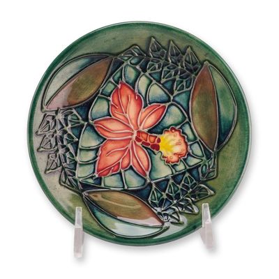 Sale Photo Thumbnail #281: Moorcroft Pottery by Sally Tuffin Pin Dish, Rainforest