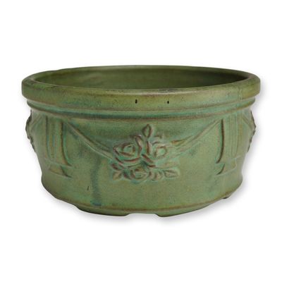 Sale Photo Thumbnail #140: Peters and Reed Pottery Floral Swag Jardiniere