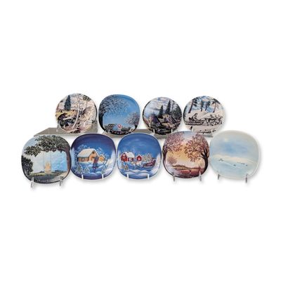 Sale Photo Thumbnail #311: Collection of Nine Arabia Finland Lapland Ceramic Wall Plates