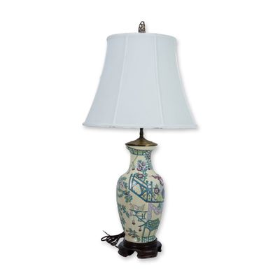 Sale Photo Thumbnail #319: Vintage Asian Ceramic Lamp