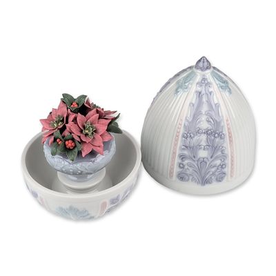 Sale Photo Thumbnail #392: Lladro Porcelain Lidded Box, Winter Egg 1006295