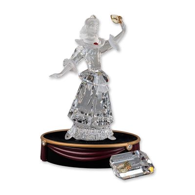 Sale Photo Thumbnail #235: 3pc Swarovski Crystal 2000 SCS Annual Edition Columbine Figurine, Title Plaque & Base
