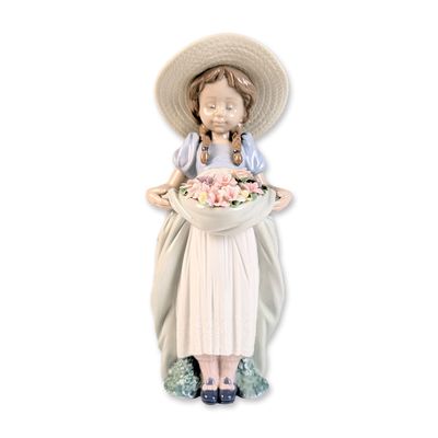 Sale Photo Thumbnail #221: Lladro Porcelain Figurine, Bountiful Blossoms 01006756
