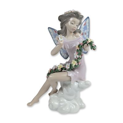 Sale Photo Thumbnail #208: Lladro Spanish Porcelain Fairy Flowers Figurine 5861