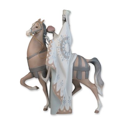 Sale Photo Thumbnail #378: Lladro Matte Porcelain Figurine, King Balthasar 01011020