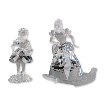 Sale Photo Thumbnail #83: Two Swarovski Silver Crystal Fairy Tales Figurines, Cinderella & Red Riding Hood