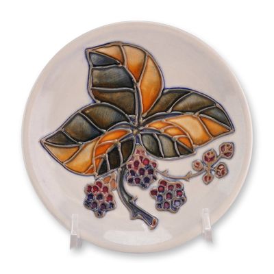 Sale Photo Thumbnail #112: Moorcroft Pottery by Sally Tuffin Pin Dish, Bramble