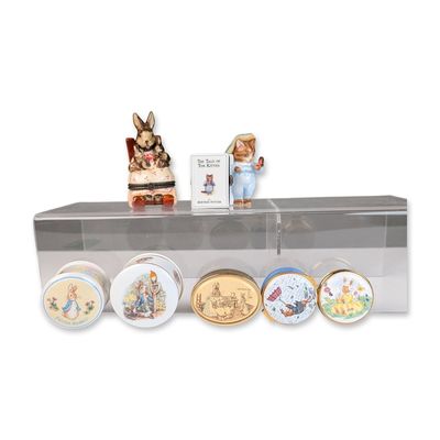 Sale Photo Thumbnail #267: 7pc Beatrix Potter and Bunnykins English Trinket Boxes, Includes Wedgwood, Royal Doulton, Crummles