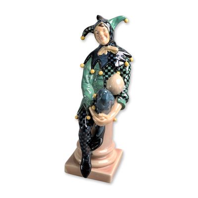 Sale Photo Thumbnail #258: Royal Doulton Porcelain Figurine, The Jester HN71