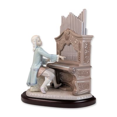 Sale Photo Thumbnail #192: Lladro Limited Edition Porcelain Figurine, Young Bach 01001801 with COA & Base
