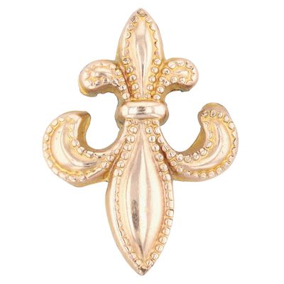 Sale Photo Thumbnail #306: Antique Gold Filled Fleur De Lis Lapel Clip Brooch