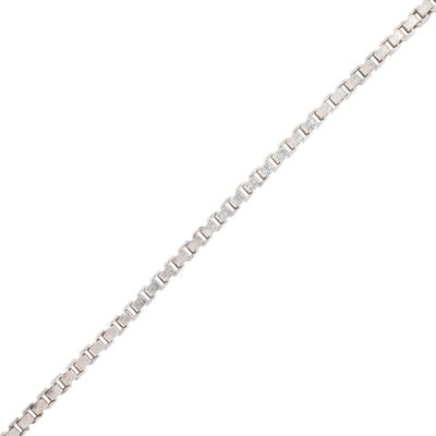 Sale Photo Thumbnail #534: Italy Sterling Silver Box Chain Necklace