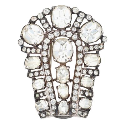 Sale Photo Thumbnail #151: Sterling Silver Rhinestone Graduated Dress Clip