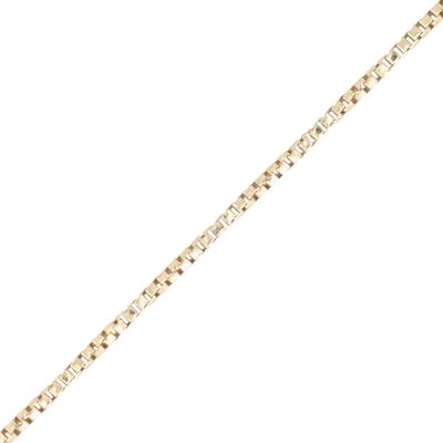 Sale Photo Thumbnail #592: Signed 14K Yellow Gold Twisted Box Chain Necklace