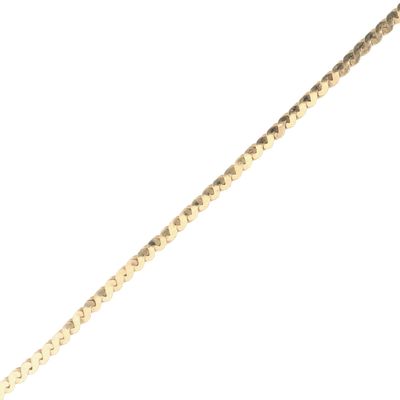 Sale Photo Thumbnail #591: 14K Yellow Gold Serpentine Chain Necklace