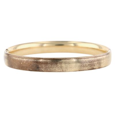 Sale Photo Thumbnail #240: Vintage 12K Gold Filled Slide Hinge Bangle Bracelet
