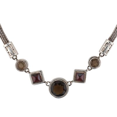 Sale Photo Thumbnail #448: Lori Bonn Sterling Silver Multi-Stone Chain Necklace