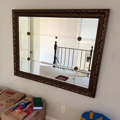 Ornate Rectangular Framed Mirror