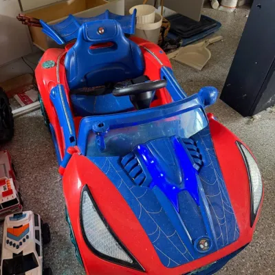 Blue and Red Child Ride On Car