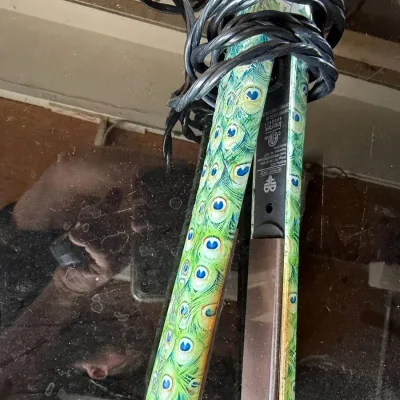 Green Patterned Hair Straightener