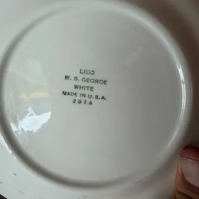 Lido by W. S. George Red Floral Dinnerware