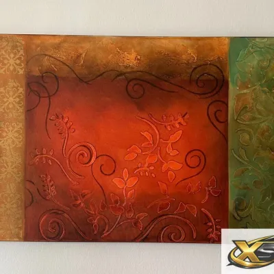 Three Panel Abstract Wall Art