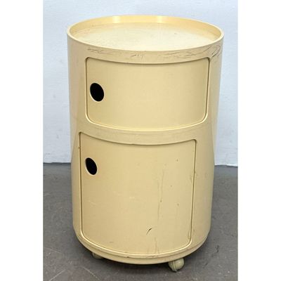 Vintage Italian Mid Century Mod Anna Castelli Kartell Rolling Side Table Trolley, Italy