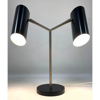 Vintage Rare Ben Seibel Raymor Design Dual Head Table Desk Lamp.