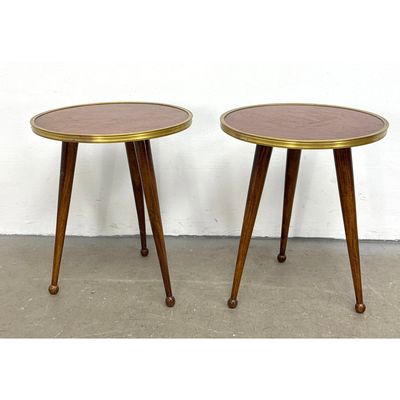 Pair Contemporary Italian Modern Drink Stands.  Side Tables. Royere style.